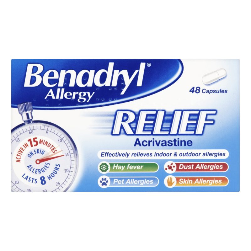 BENADRYL allergy relief 48 capsules